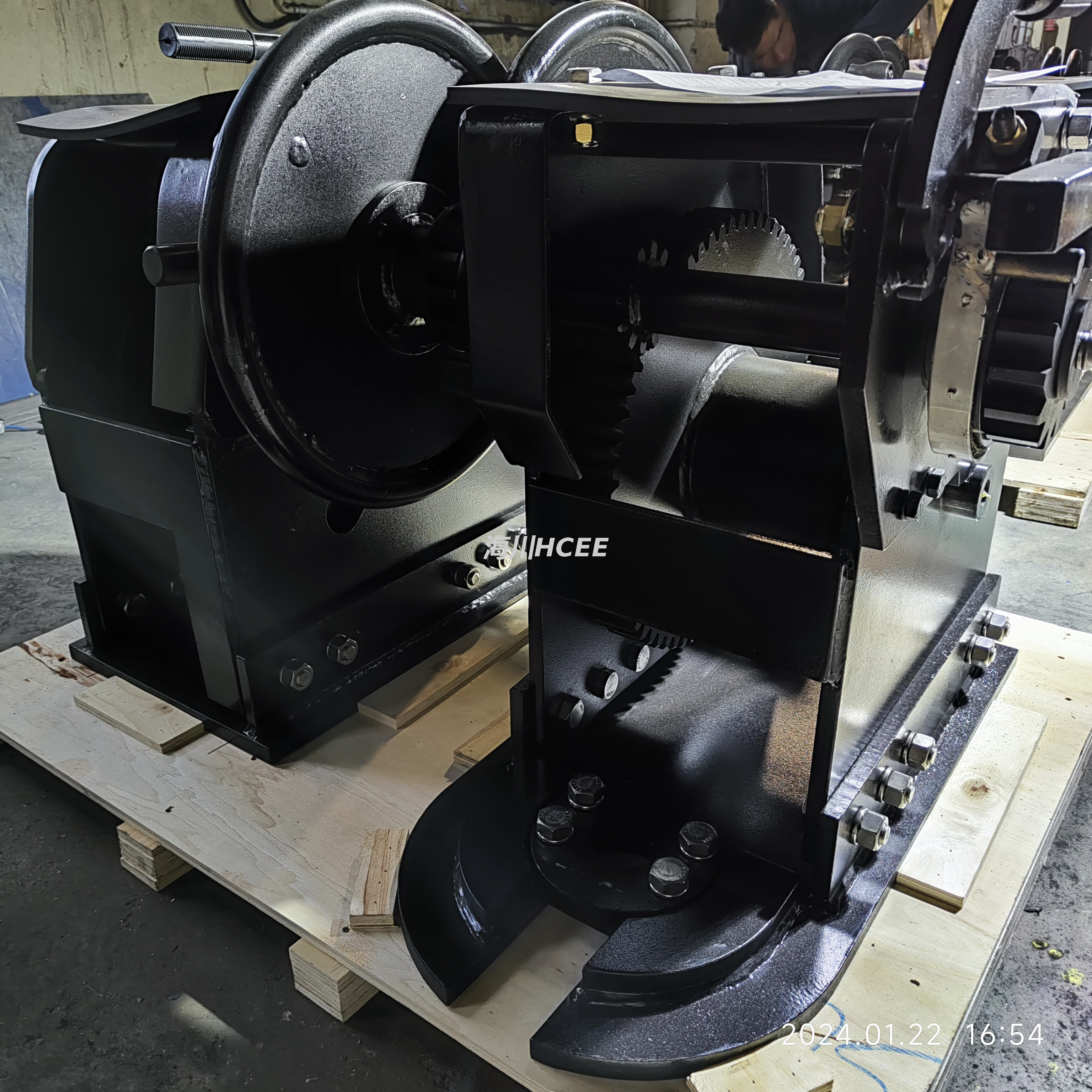 40 toneladas de baixo perfil D-ring Mount Winch