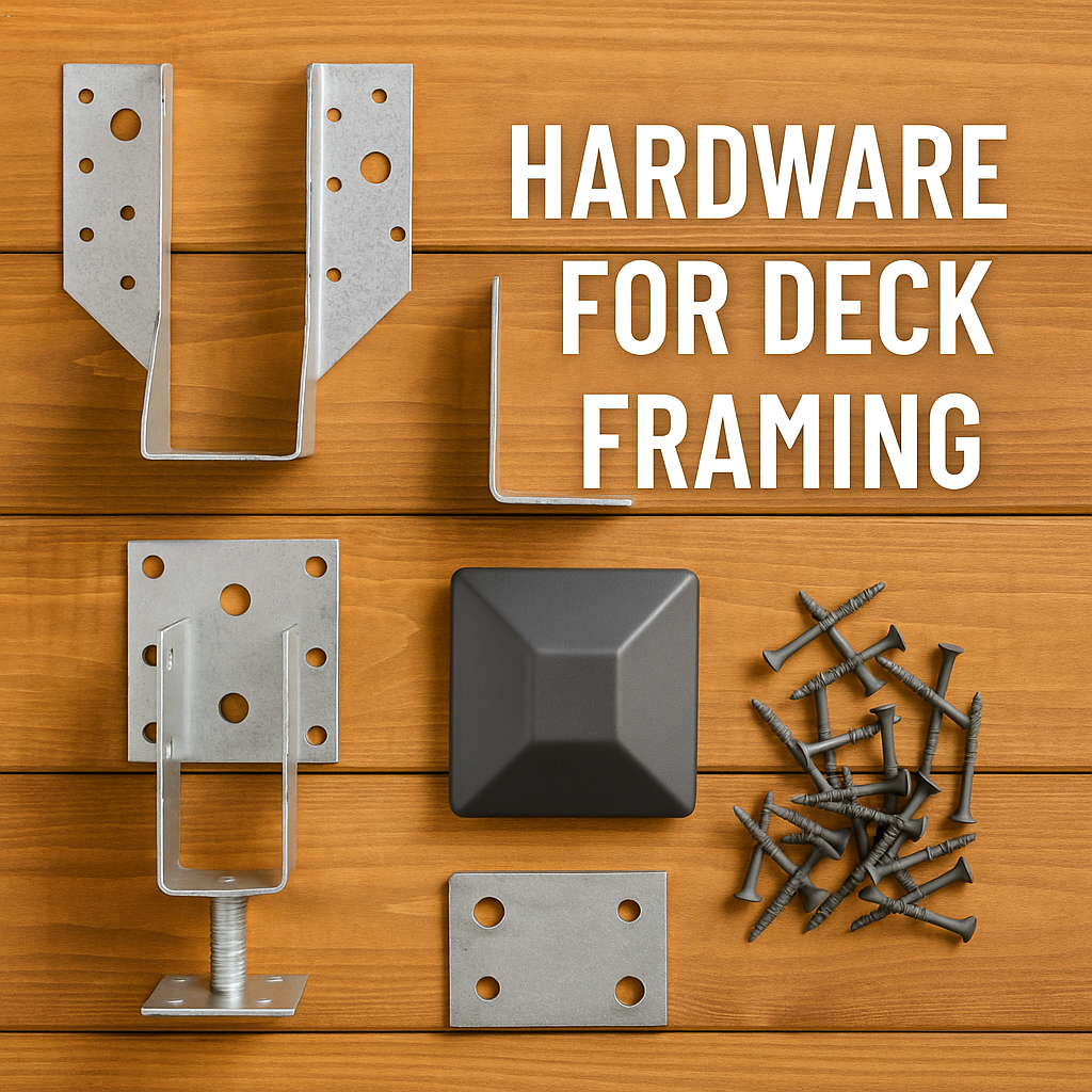 Onde posso encontrar hardware de enquadramento do deck?