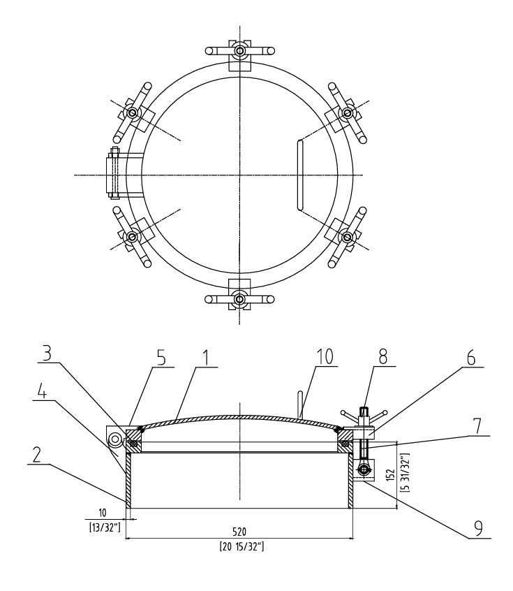 6 cachorro levantou o desenho de escotilha a estanque